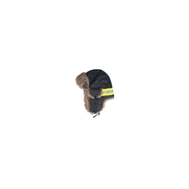 Reflex Faux Fur Black Trapper - MJM Hats