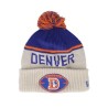 Denver Broncos NFL24 Sideline His Sportknit Stone/Royal Pom - New Era