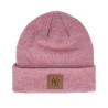 New York Yankees Team Patch Beanie Pink Cuff - New Era